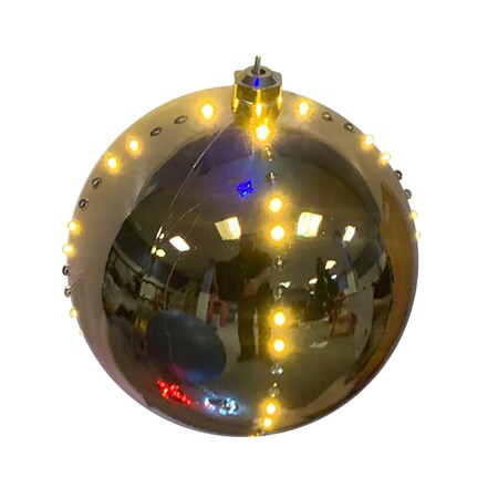 Celebrations Celebrations Platinum LED Clear/Warm White Lighted Ornament 6 in. Hanging Decor ORN6-GDWW